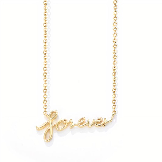 Forever You Necklace 18K gold plated sterling silver.